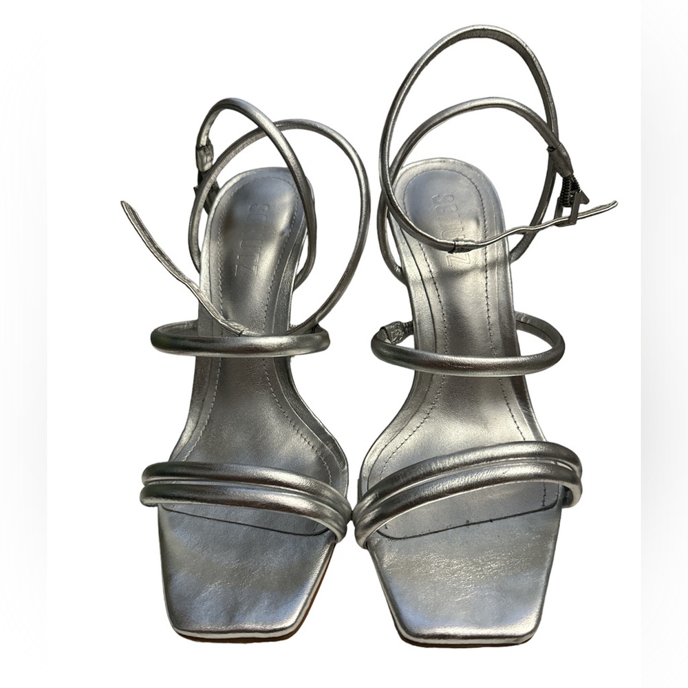 Schutz nylla silver stiletto. Only worn once size 7